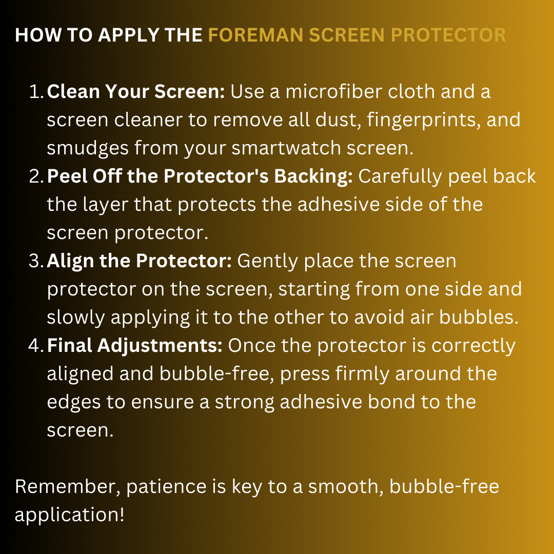 Foreman Screen Protector